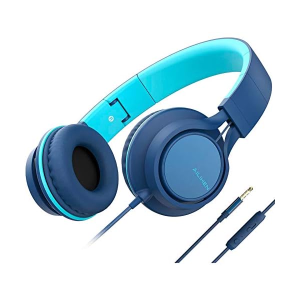 AILIHEN-C8-Upgraded-Headphones-with-Microphone-and-Volume-Control-Folding-Lightweight-Headset-for-Cellphones-Tablets-Smartphones-Computer-PC-Mp34-Indigo Ailihen C8 (Upgraded) Headphones with Microphone and Volume Control Folding Lightweight Headset for Cellphones Tablets…