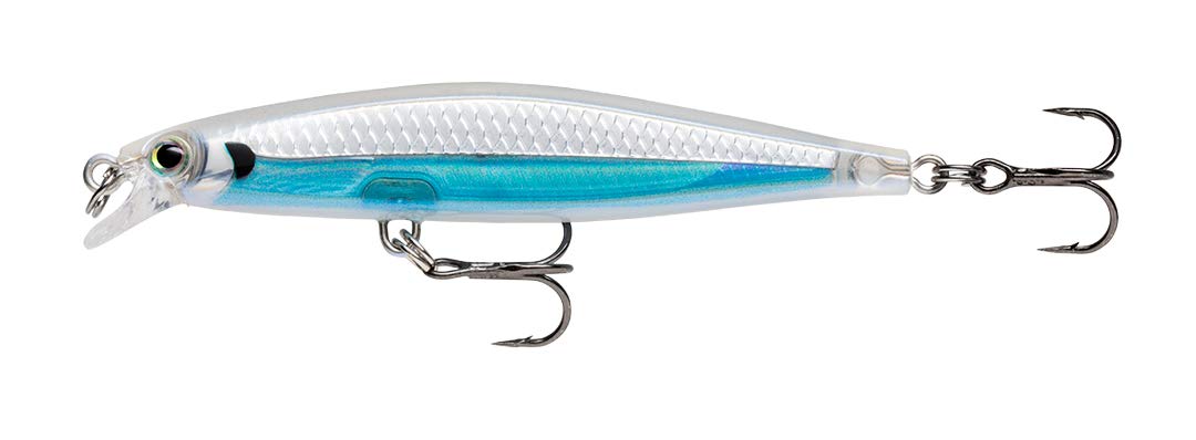 Rapala Shadow Rap Lure with Two No. 8 Hooks, 0.7 m Swimming Depth, 7 cm Size, Albino Shiner
