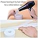 2 Pack Caulk Strip and 1 Pc Sealant Tool Kit, Branger PE Sealing Tape Self Adhesive Caulking Sealant Tape Waterproof/Mildew Proof for Bathroom, Kitchen, Bathtub and Wall (38mm x 3.2m x 2 Roll)- White