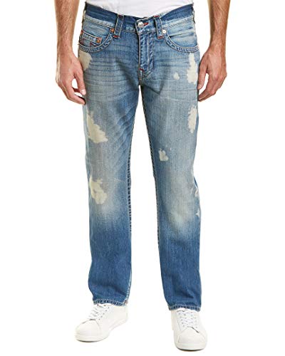 True Religion Men's Slim Fit Distressed Jeans in Indigo Bridge