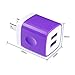 Charging Box, Charger Block, FiveBox 2-Pack Dual Port USB Wall Charger Case Base Brick Plug 2.1A Phone Charger Cube Dock Station for Apple iPhone X/8/7/6/6s/7 Plus, iPod, Android, iPad, Moto, HTC, LG