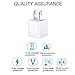 iPhone Charger, Lightning Cable with Travel Adapter Wall Charger, iPhone Charger Wire Data Sync Charging Cord Compatible with iPhone X/8 Plus/7 Plus/6S/6 Plus/6S Plus/5/5S/5C/XS/XR/XS Max [2-Pack]