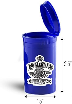 Royal Enfield Logo Pocket Size Pill And Vitamin Container ID 2130B