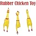 Joylive Screaming Yellow Rubber Chicken Pet Dog Toy Squeak Squeaker Chew Toy Gift 17CM