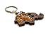 Keychain / Keyring Made of Natural Wood and Filled with Genuine Baltic Amber Elephant / Butterfly / Owl / Heart