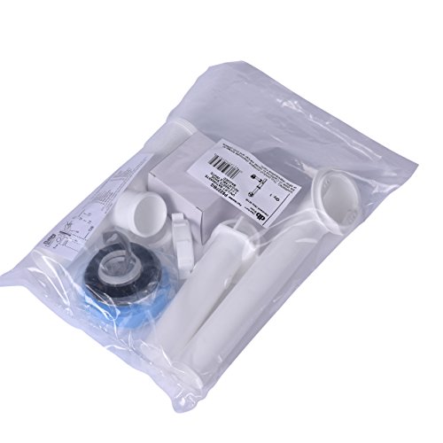 Dearborn P8227BG Full Kit, Plastic Tubular - White Uni-Lift Stopper w/ Chrome Finish Trim Zinc Drain Unit, 2 Hole Faceplate