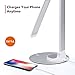 TaoTronics Aluminum Alloy Dimmable LED Desk Lamp with USB Charging Port, Table Lamp for Office Lighting, 3 Color Modes & 6 Brightness Levels, Silver, Philips Enabled Licensing Program