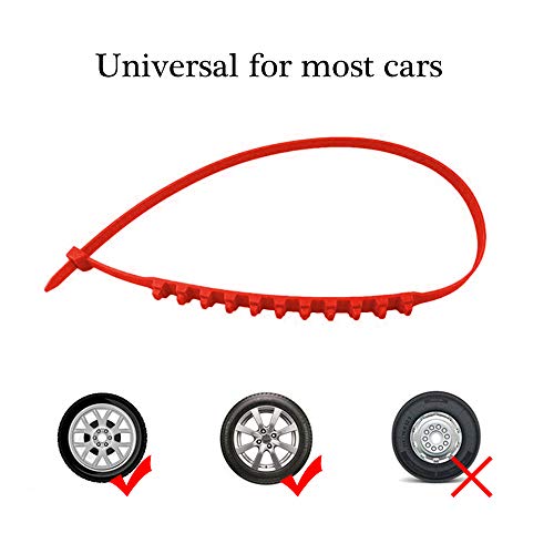 Tickas Car Anti Slip Tire Chains Zip Tie Kit Winter Anti-skid Car Winter Snow Chains Car Winter Driving Security Chains - Thumbnail 3