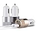 iCASEIT Car Charger 4.8A 24W USB 2 Port Quick Charge for iPhone 7 7s Plus 6 6s Plus 5s iPad Pro Mini Galaxy S7 S6 Edge S5 S4 Huawei HTC & more with 5V input - GOLD