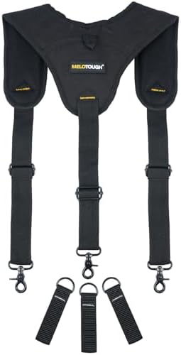 Amazon.com: AISENIN Heavy-Duty Tool Belt Suspenders for Men, 3