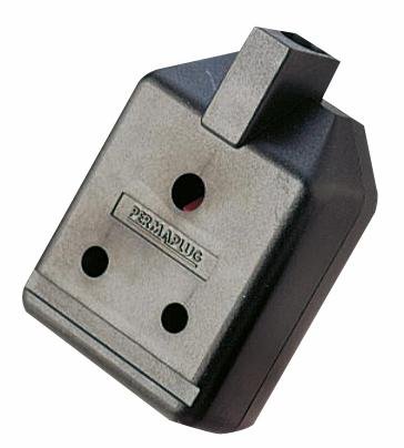 MASTERPLUG ELS15B TRAILING SOCKET 15A 3 PIN ROUND BLACK [1] Pro-Series (Epitome Verified)