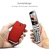artfone-CF241A-Big-Button-Mobile-Phone-for-Elderly-Senior-Flip-Mobile-Phone-Dual-SIM-Unlocked-Card-with-24-Large-Screen-SOS-Button-Talking-Numbers-FM-Radio-Torch-and-Charging-Cradle-Red artfone CF241A Big Button Mobile Phone for Elderly, Senior Flip Mobile Phone Dual SIM Unlocked Card with 2.4" Large Screen | SOS Button | Talking Numbers | FM Radio | Torch and Charging Cradle (Red)