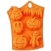 Orange Pumpkin Skull Non-Stick Silicone Baking Mold for Hard Candy Chocolate Ice Cookies