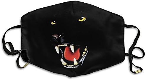 Kerera Black Panthers Animal Pattern Reusable Polyester Dust Mask Health Care Mask