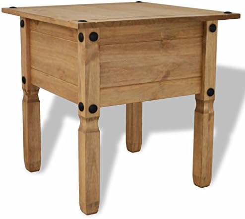 Festnight- Side Table Sofa Table Mexican Pine Corona Range Living Room 53.5x53.5x55 cm