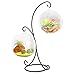 2PCS Ornament Display Stand Yblntek Ornament Holder Display Stand Iron Hanging Stand Rack Holder for Glass Globe Air Plant Terrarium Witch Ball and Home Party Wedding Easter Decoration (Black)