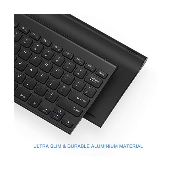 Wireless-Rechargeable-Keyboard-Jelly-Comb-KUS-009D-24GHz-Compact-Wireless-Keyboard-QWERTY-UK-Layout-Ultra-Slim-Portable-Black Wireless Rechargeable Keyboard, Jelly Comb KUS-009D 2.4GHz Compact Wireless Keyboard QWERTY UK Layout, Ultra Slim…