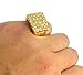 Nugget Design 14k Gold Plated Square Pinky Fashion Hip Hop Ring Size 5-14