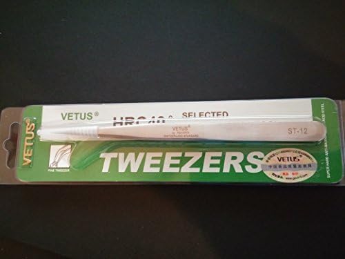 Vetus Original ST-12 Silver Handle Straight Tweezers Nippers Selected Tool