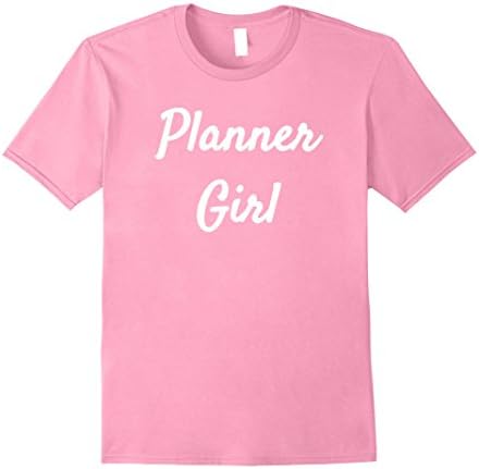 Mens Planner Girl Cute T-Shirt for Organized Women XL Pink