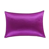 OOSILK 100% Mulberry Silk Pillowcase for Hair Queen 20in x 30in , Violet,Gift Wrap, 1pc