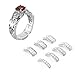 Invisible Ring Size Adjuster for Loose Rings – Ring Guard, Ring Sizer, 7 Sizes Fit for Man and Woman Ring