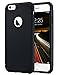 ULAK iPhone 6 Case Black, iPhone 6S Case, Slim Fit Dual Layer Soft Silicone & Hard Back Cover Bumper Protective Shock-Absorption & Skid-Proof Anti-Scratch Case for Apple iPhone 6/6S 4.7 inch-Black primary