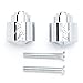 Chrome Engraved Bar Ends Weights Sliders Compatible with Honda RR CBR 600 900 929 954 1000 Chrome Bar Ends 