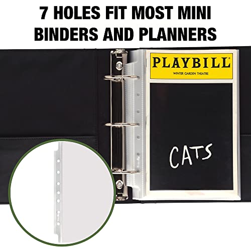 Samsill Mini Sheet Protectors 50 Pack, 5.5 x 8.5 Inch Page Protectors