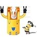 Cute Two Eyes Despicable Me Minions Design Combo Set Toothbrush Holder Automatic Toothpaste Dispenser with Rinse Cup (Yellow)