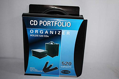 CD Care 520 CD/DVD Binder PU Leather Nylon Material Plus Bonus Carrying Strap Reinforced Handle (Frustration-Free Packaging) (Full Black) - Thumbnail 4