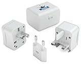 Universal Power Adapter Plug by Imperial Design+ - All-In-One Power Plug Adapter Fits Wall AC Adaptor Outlets in US, EU, AU, UK and More, SGS, CE Approved - SP200C