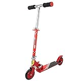 Ferrari Kids Scooter 2 Wheels Kick Push Folding Aluminum Stunt Height Adjustable Skate Board