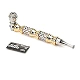 JR-one Beatifull and Shining Diamond Smoking Pipe Long Mouthpieces with Lid and Screen