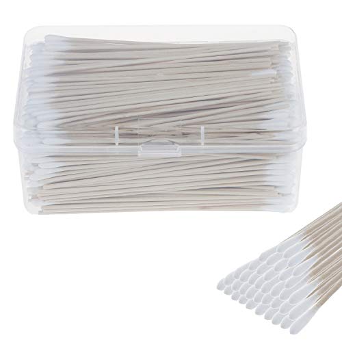 400 Packs Cotton Swabs Gun Cleaning Swabs 6 Inch Wooden Long Makeup Cotton Swabs Single Tip Cleaning Swabs Firearm Cleaning with Storage Case for Jewelry Ear Cleanings - Thumbnail 3