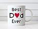 MAUAG Best Dad Coffee Mug, Best Dad Ever Unique Birthday Gifts Idea for Dad Father Papa Daddy Cup White, 11 Oz