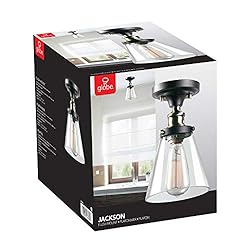 Globe Electric 65380 1-Light Flush Mount Ceiling