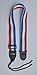 Guitar Strap Red White Blue Nylon Adjustable Acoustic Electric Bass Made In USA