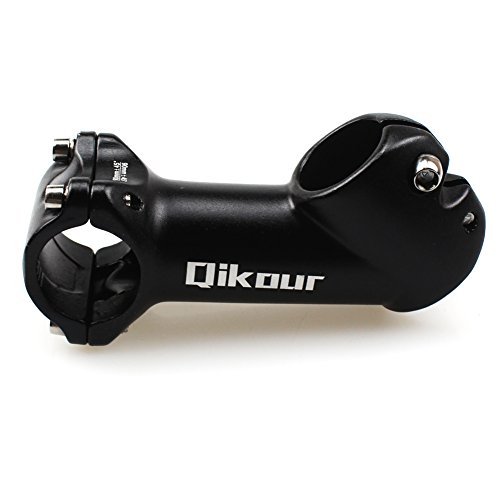 MTB Stem 31.8 90mm 45 Degree Bike Stem Wake Mountain Bike Stem Short Handlebar Stem for Most Bicycle, Road Bike, MTB, BMX, Fixie Gear, Cycling (Aluminum Alloy, Lightweight, Black)