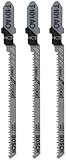 Bosch T101AO3 3-Piece 3-1/4 In. 20 TPI Clean for Wood T-Shank Jig Saw Blades