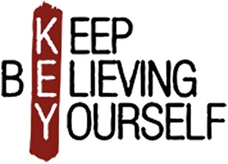 Keep Believing Yourself Quote for Laptop Vinyl Decal Sticker Compatible with Apple MacBook Pro Air 11" 12" 13" 15"