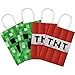 Party Favor Bags for Pixels Miner Birthday Party Supplies, Party Gift Goody Treat Candy Bags for Pixels Miner Party Favors Decor Birthday Party Decor for Pixels Miner Party Girls Kids
