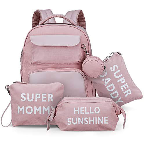 Pripher Mommy Bag for Hospital, Diaper Bag Backpack & Tote with 14