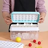 Silicone Ice Cube Tray with Lid and Bin for