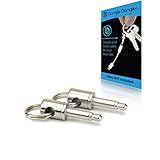 Dongle Dangler 3.5mm Headphone Jack Adapter - Compatible with Samsung Note 10, Pixel and iPhone 7/7 Plus/8/8 Plus/X/Xr/Xs/Xs Max/11/11 Pro - Authentic Cable (Keychain 2-Pack)