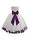 Wedding Pageant Flower Petals Girl Ivory Dress with Bow Tie Sash 302a 4
