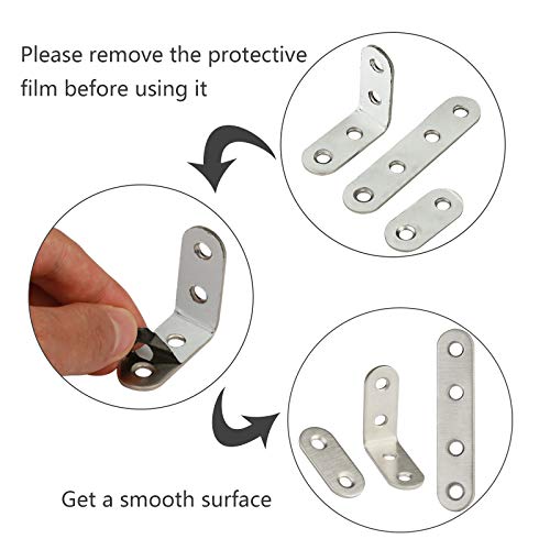 4 Corner+Brace+Stainless+Bookshelf+Furniture