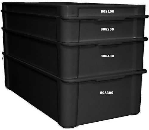 Molded Fiber Glass Tray 8083005167 ESD Stacking Box, Top Overall 23-3/8"L x 12"W x 6"H - Lot of 2