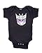 Transformers Decepticon Color Shield Black Onesie Baby Romper (0-6 Months)
