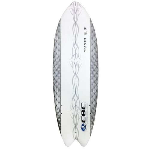 California Board Company Sushi Fish Surfboard 5ft 8 Grey/Green
